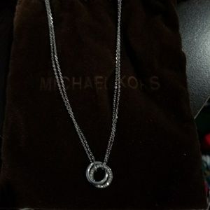 Michael Kors dual circle necklace